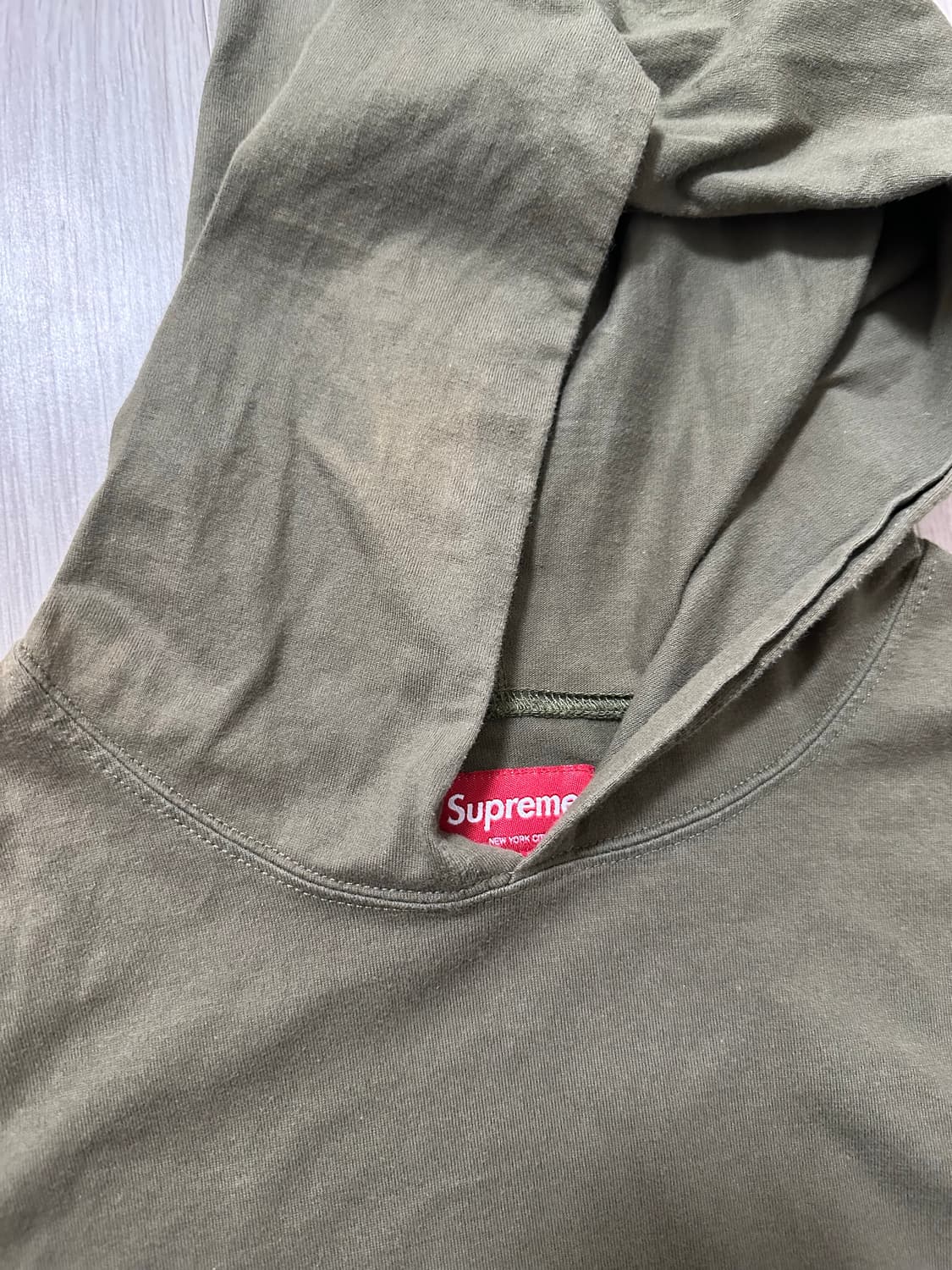 Supreme 슈프림 레이어드 후드 롱슬리브 탑 22FW [올리브-L] 상품이미지6