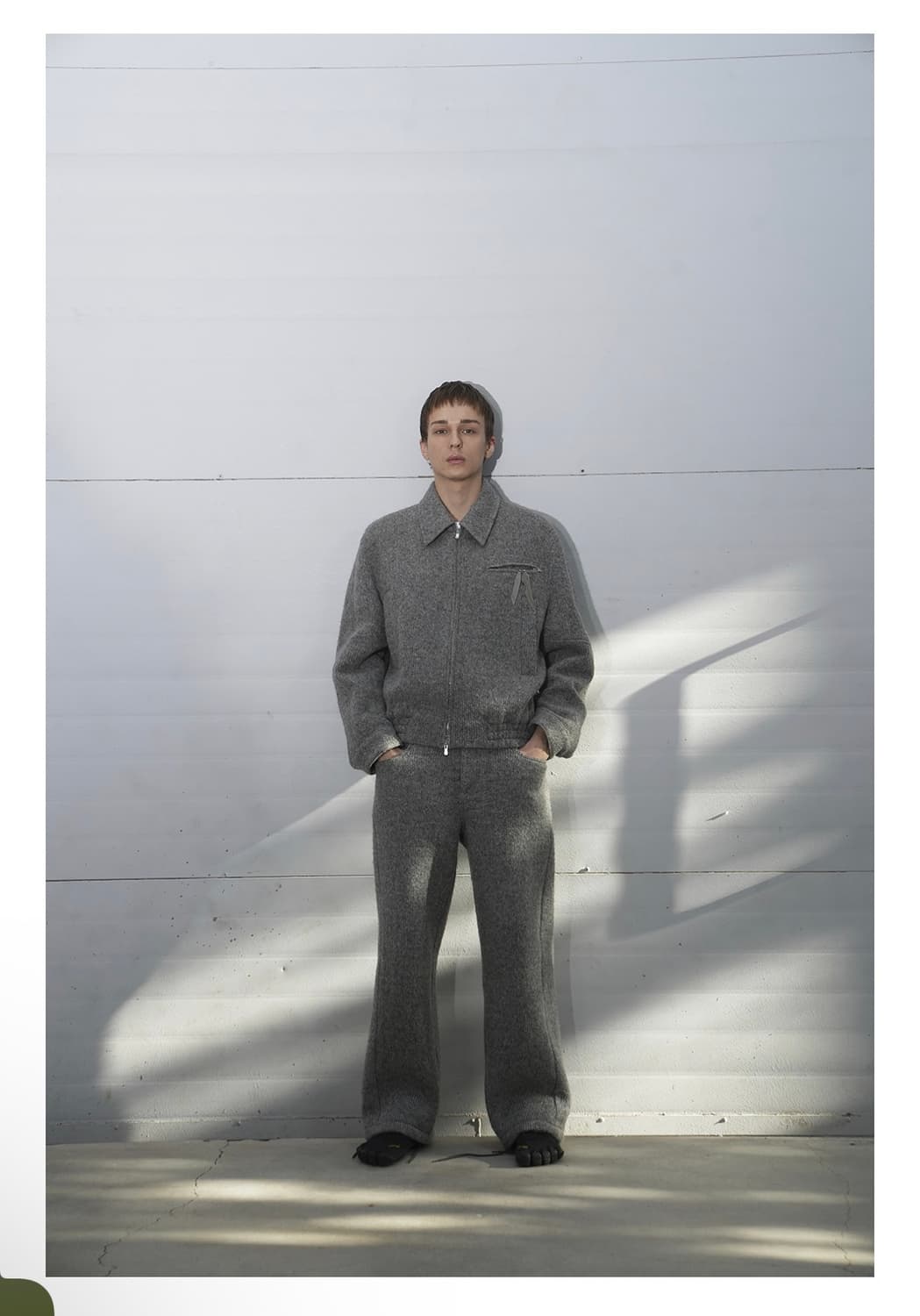 Yiyae Strap Wool Pants Grey [S] 상품이미지2