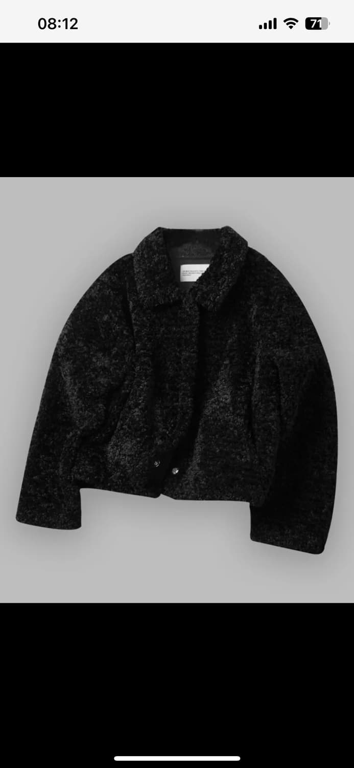 썸플레이스 퍼 플리스 숏 무스탕 자켓 점퍼 [블랙] 상품이미지1