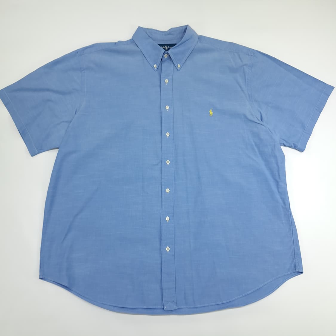 Co554 2XL Big 폴로 랄프로렌 스카이블루 반팔 셔츠 남방 상품이미지1