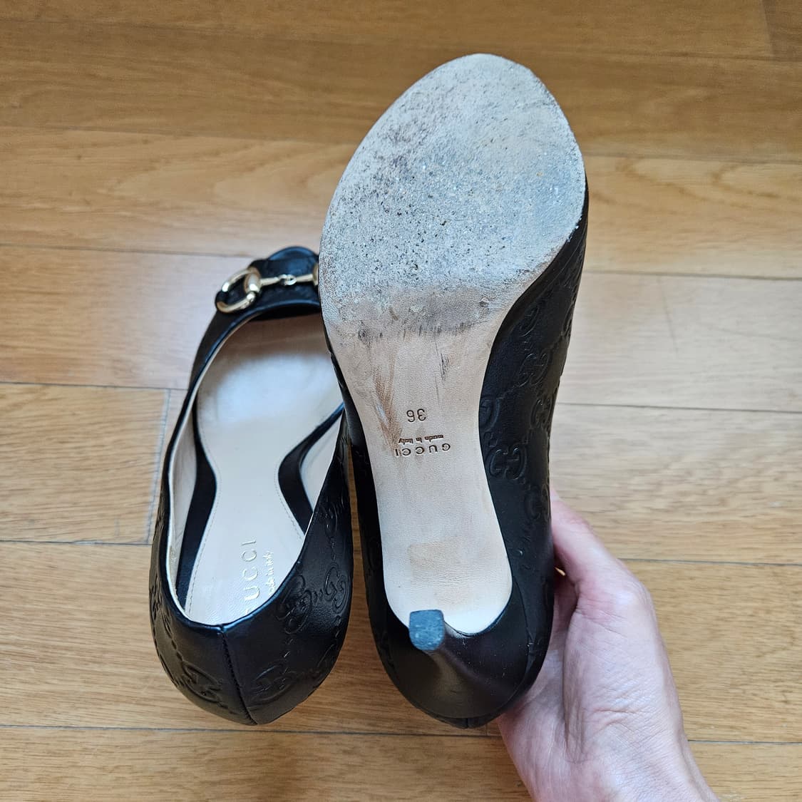 구찌 홀스빗 씨마 토오픈힐 230(36) 상품이미지6