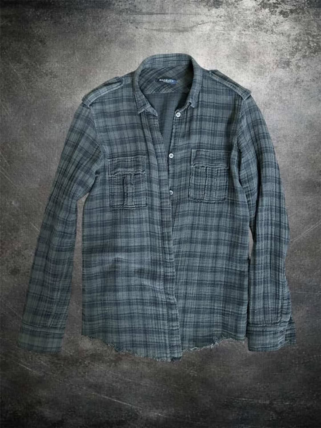 [Balmain] AW/10 rawhem gauze shirt 상품이미지1