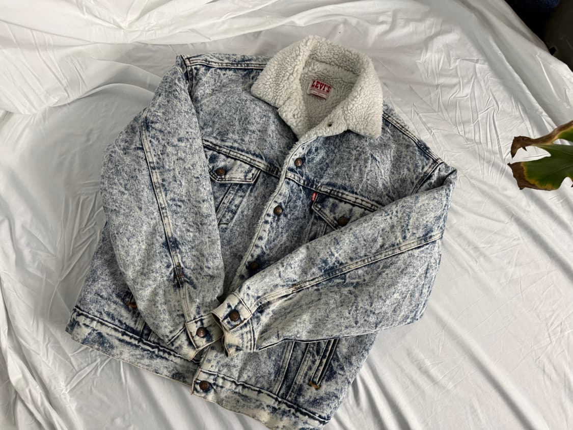 1980년대 미국 생산 Levi’s 빈티지 셰르파 데님 자켓 상품이미지1