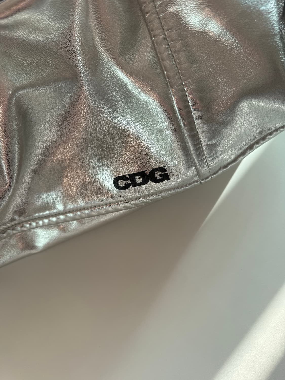 CDG 꼼데가르송 리본백 만두백 실버 상품이미지6