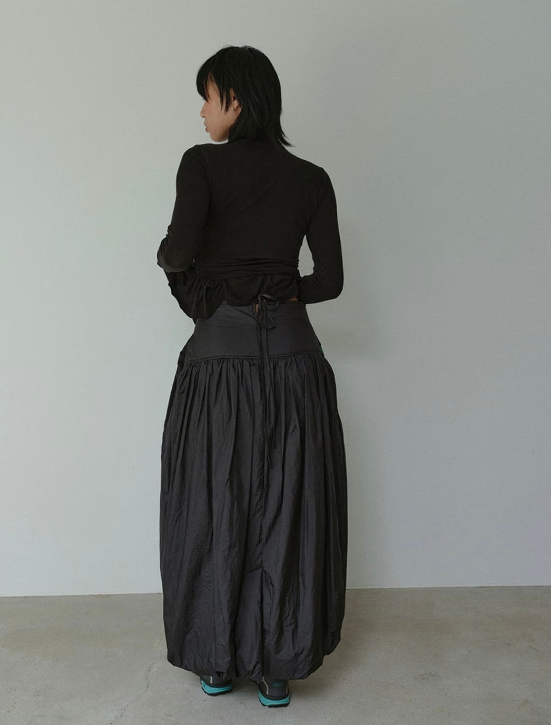 노컨텐츠 벌룬 롱스커트 상품이미지1