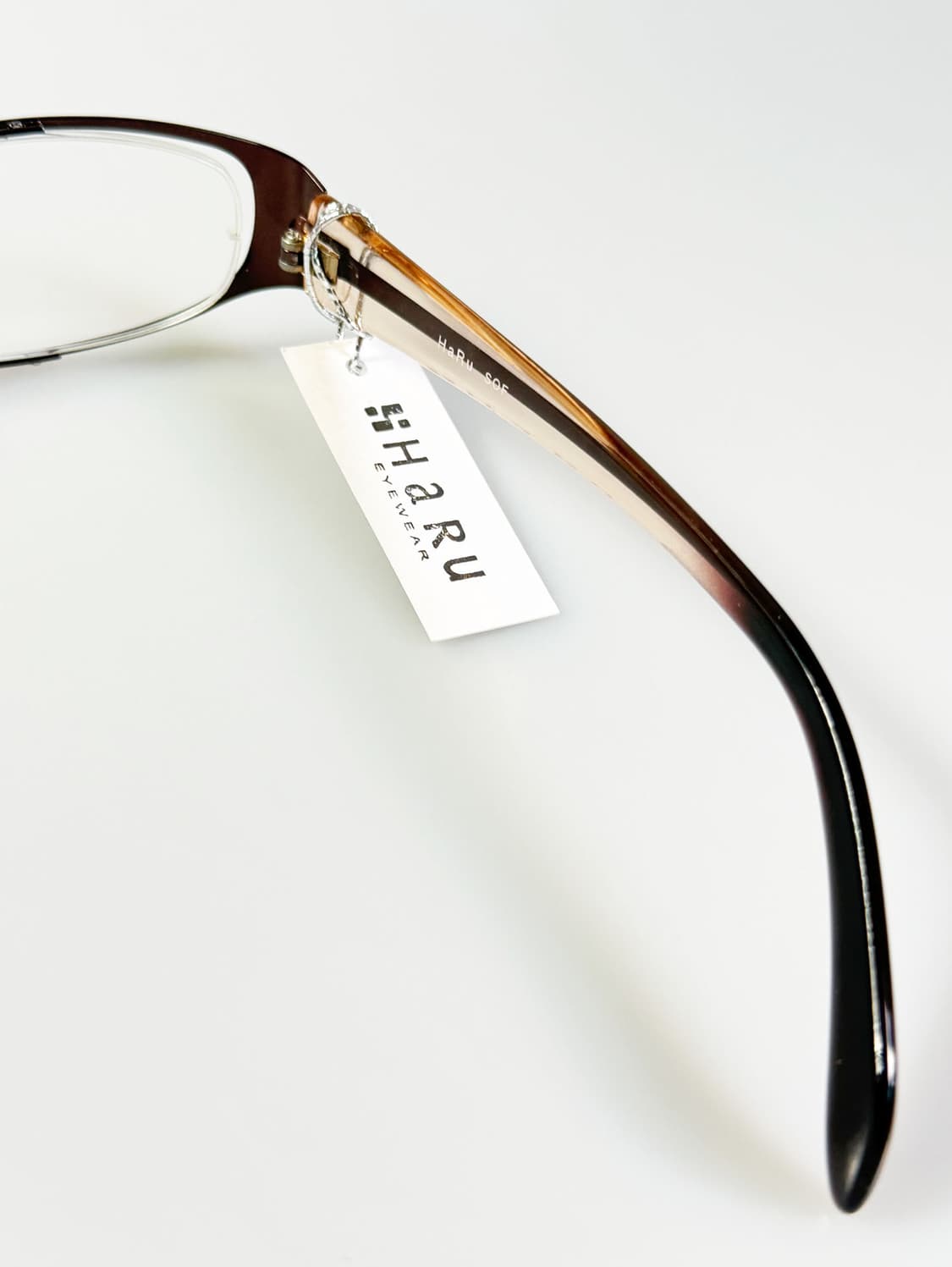HARU 슬림 오벌 브라운 메탈 프레임 빈티지 안경 상품이미지6