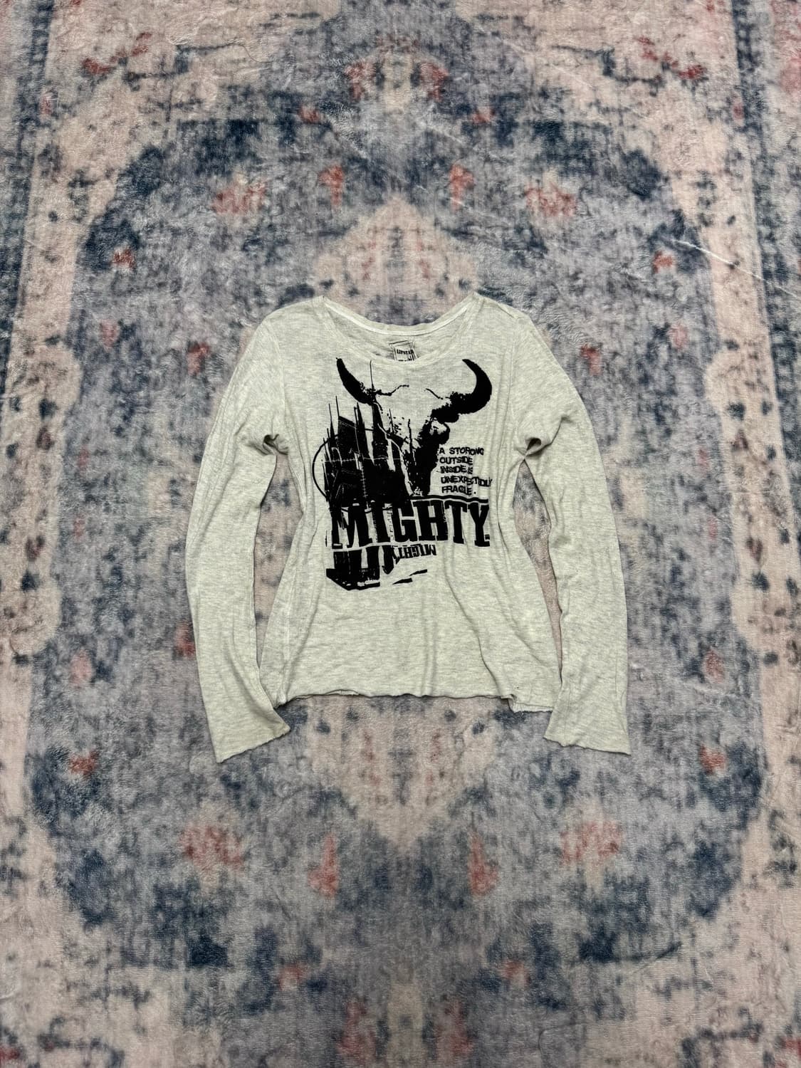 Lipstar distressed printing cut sew 상품이미지3