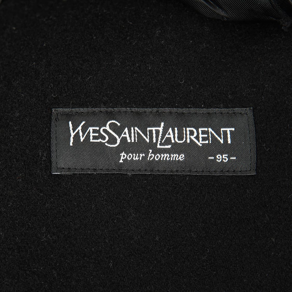 [오버95] 90s  YSL 입생로랑 뿌르옴므 울 캐시미어 하프코트  상품이미지8