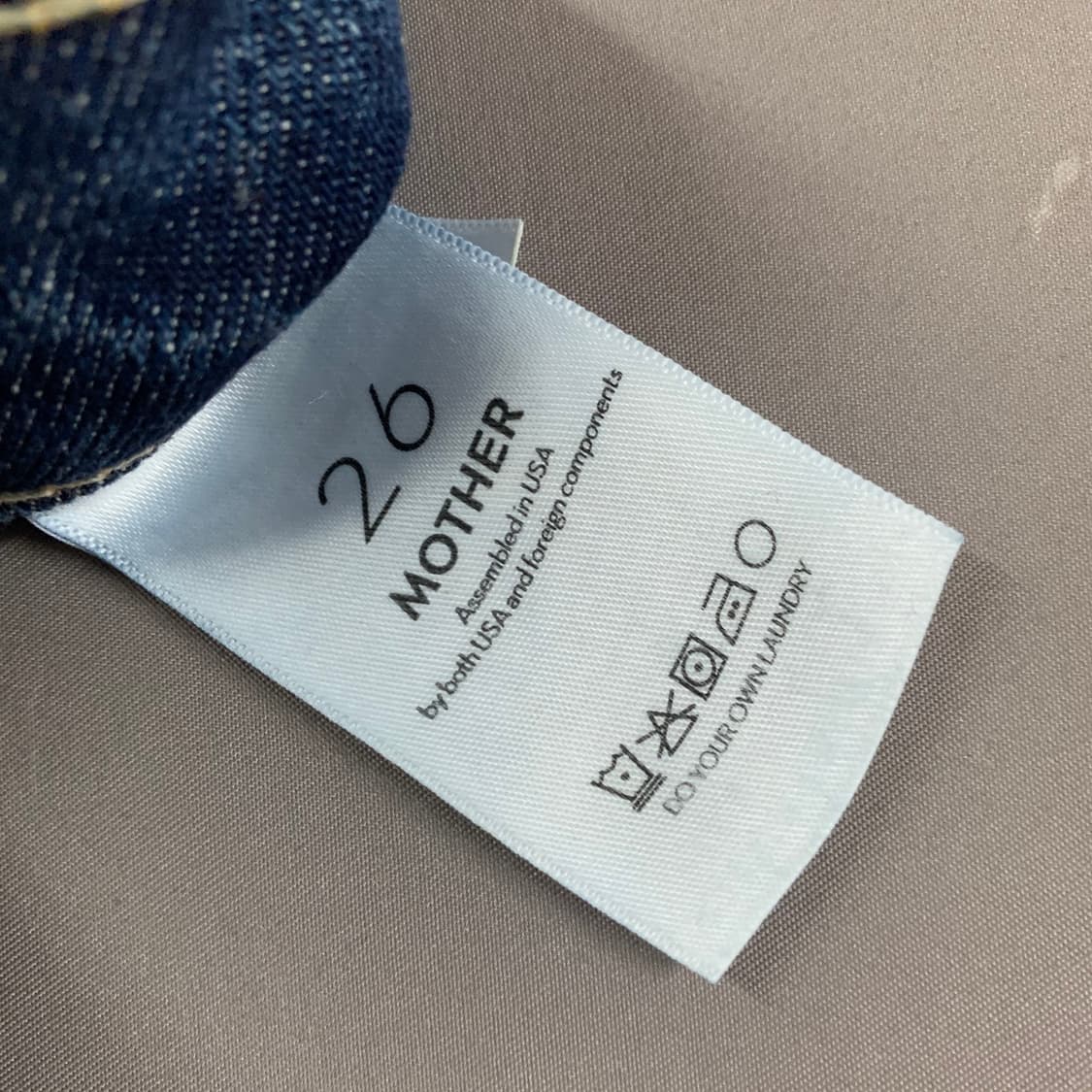 26인치 MOTHER 마더 허슬러 앵클 부츠컷 스판 데님 청바지 상품이미지8