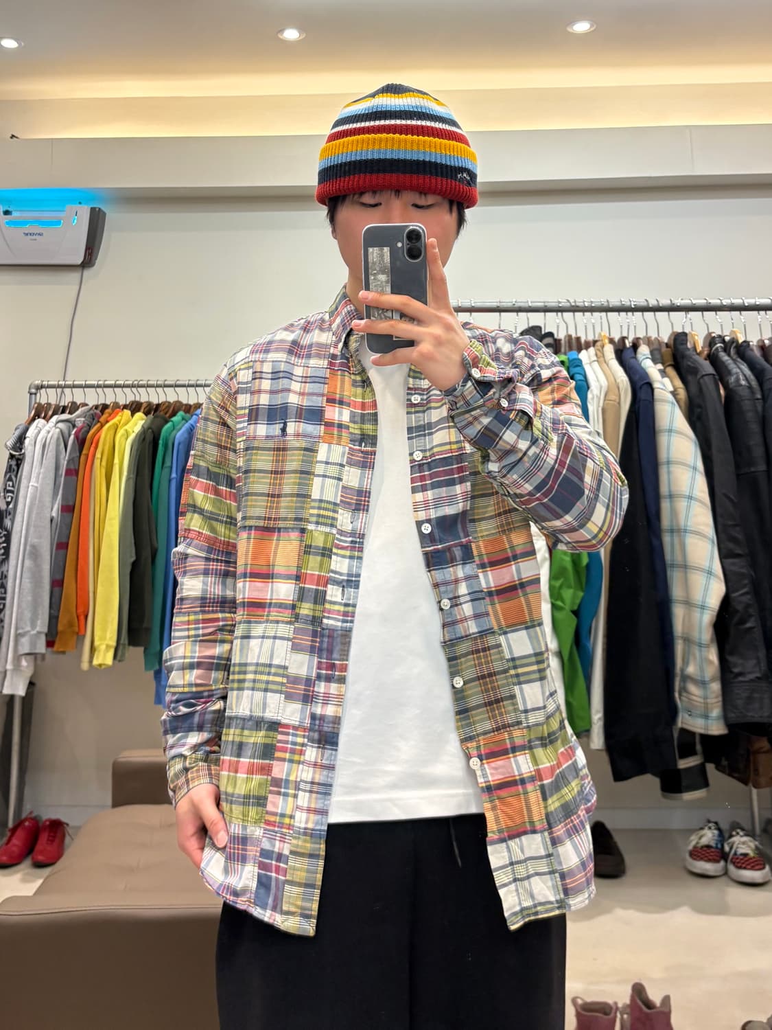 폴로 랄프로렌 패치워크 마드라스 셔츠 상품이미지8