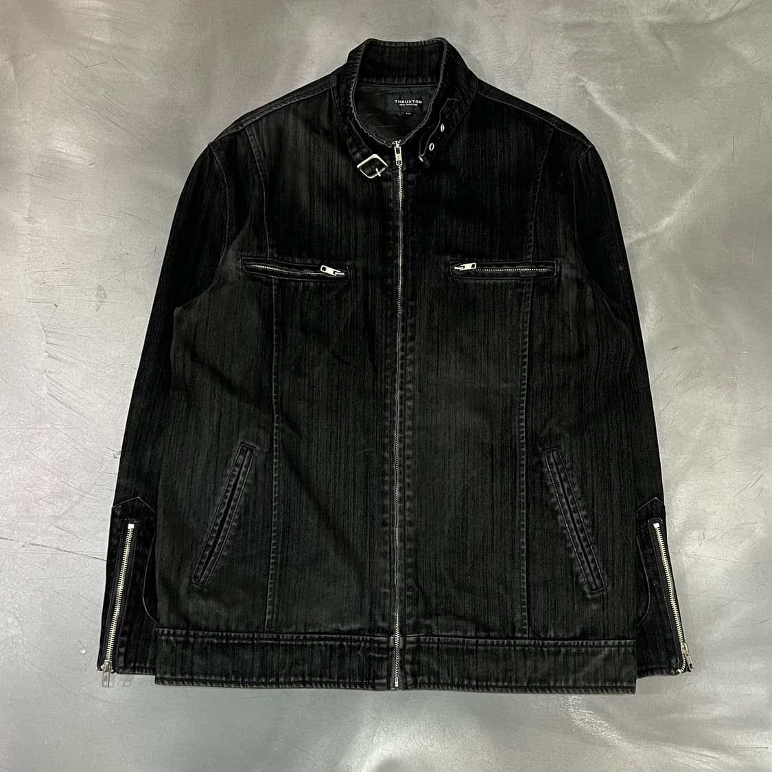  THRUXTON 다크 바이커 자켓 y16537 상품이미지1