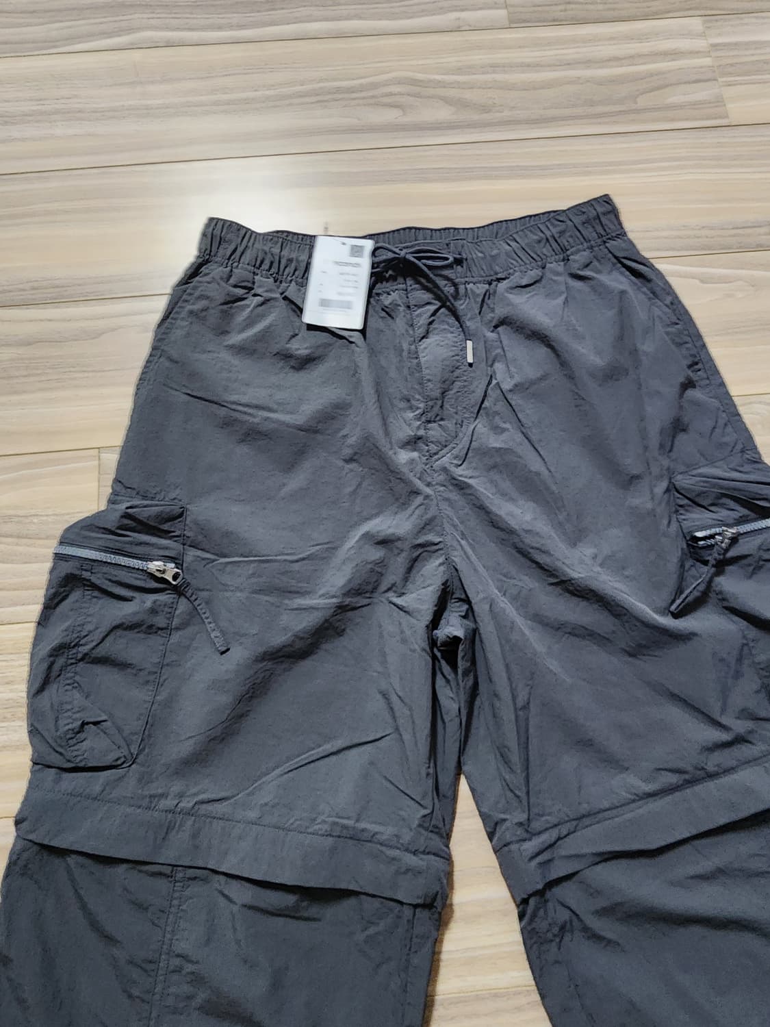 에잇세컨즈카고밴딩팬츠m사이즈나일론바지 상품이미지2