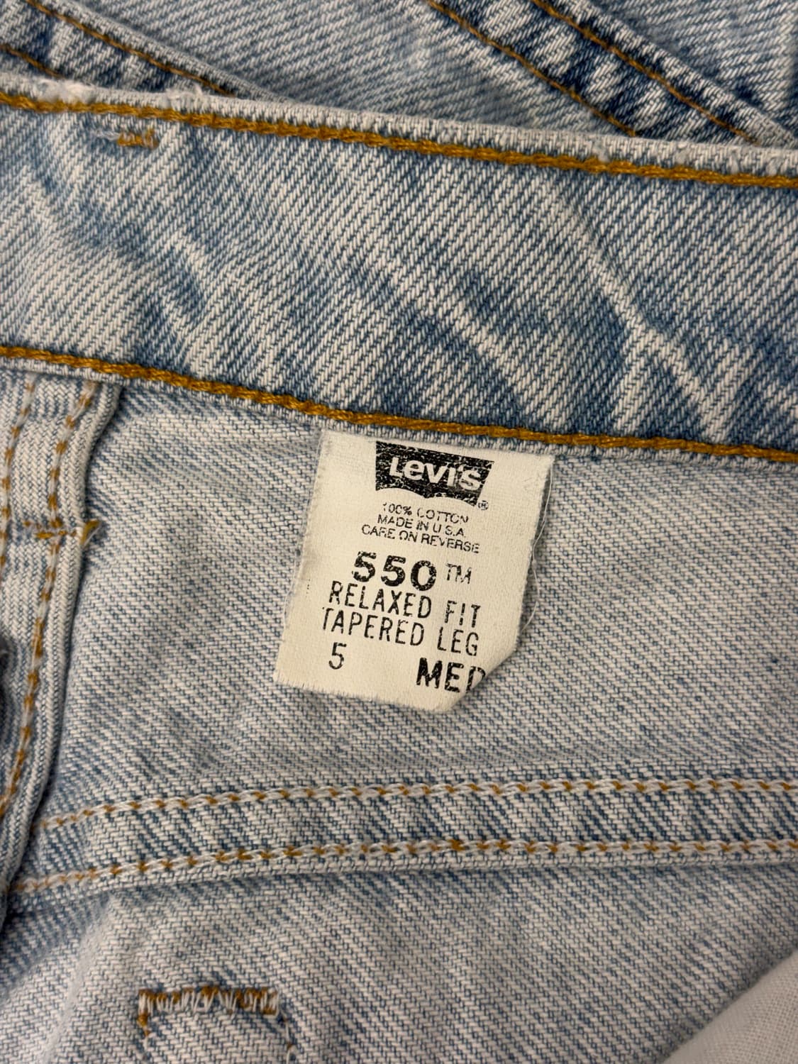 90s USA Levi’s 550 Denim Shorts 상품이미지6