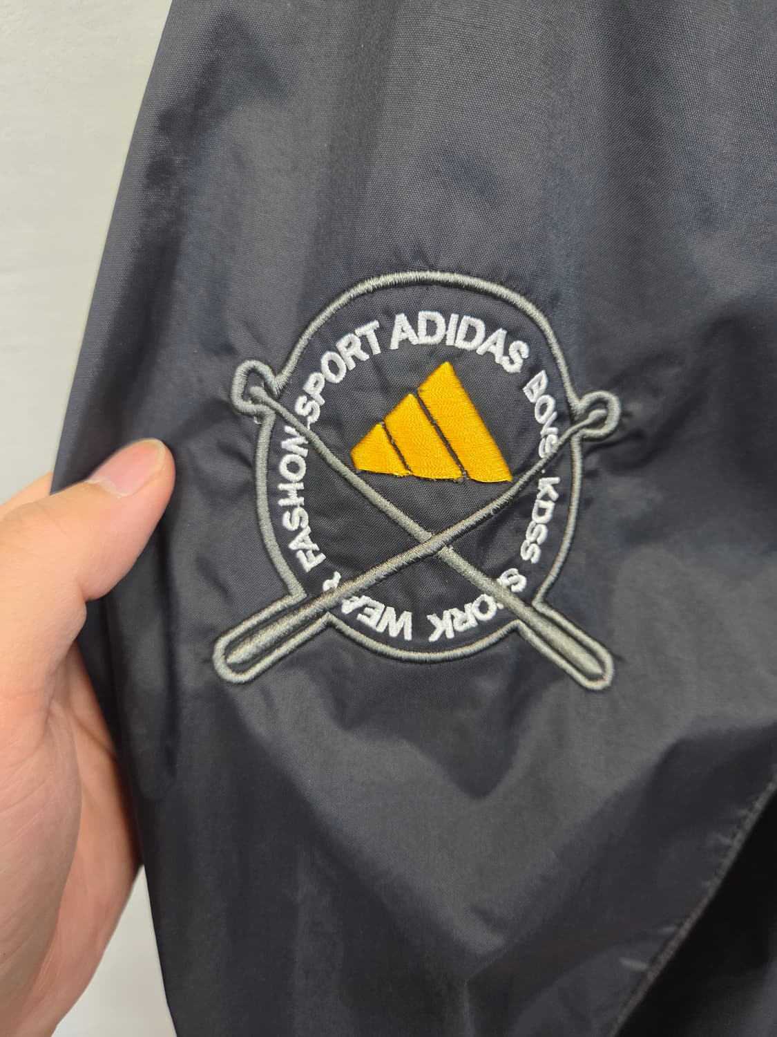 아디다스 빈티지 레터링 자수 프린팅 모터사이클 자켓 L xl 상품이미지6
