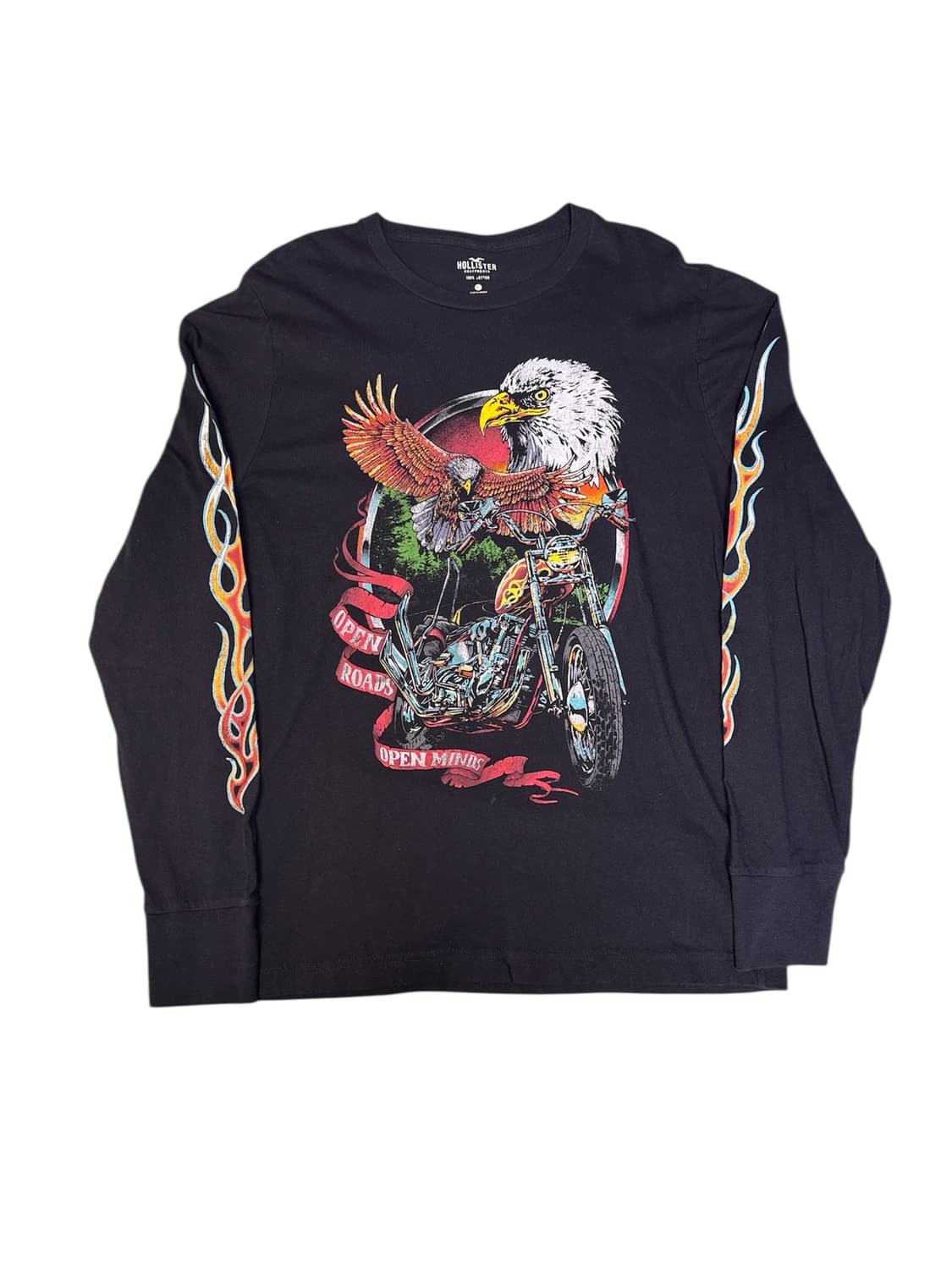빈티지 홀리스터 HOLLISTER 이글 바이크 그래픽 롱슬리브 쭉티 L 상품이미지1