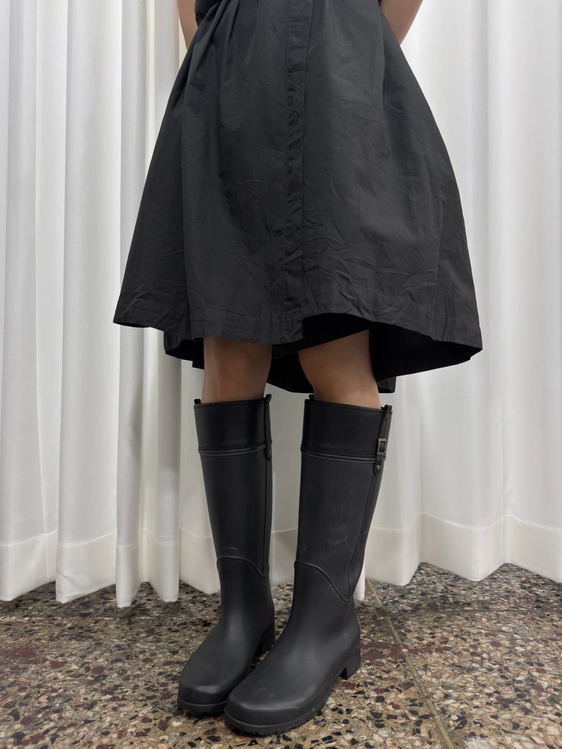 benetton leather detail rain boots 상품이미지7