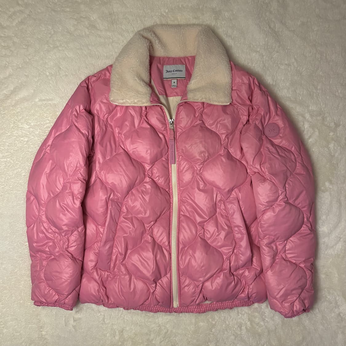 쥬시꾸뛰르 골프 핫 핑크 다운 패딩 상품이미지1