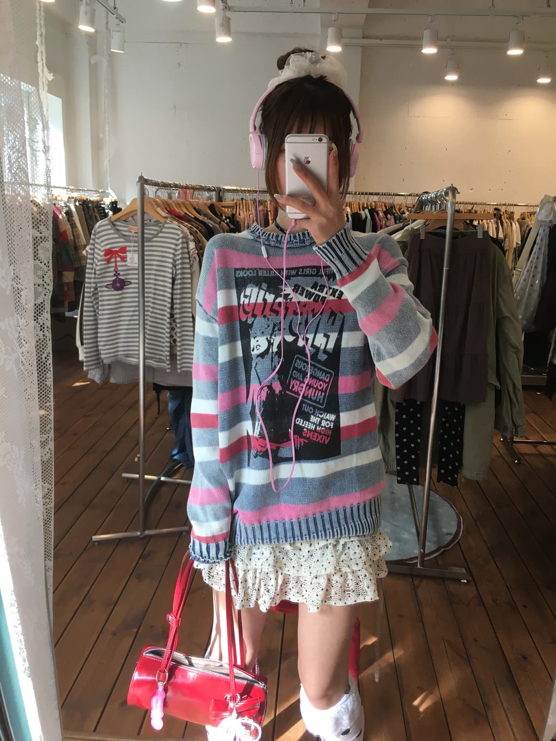 히스테릭글래머 히스걸 솜사탕 니트 상품이미지1