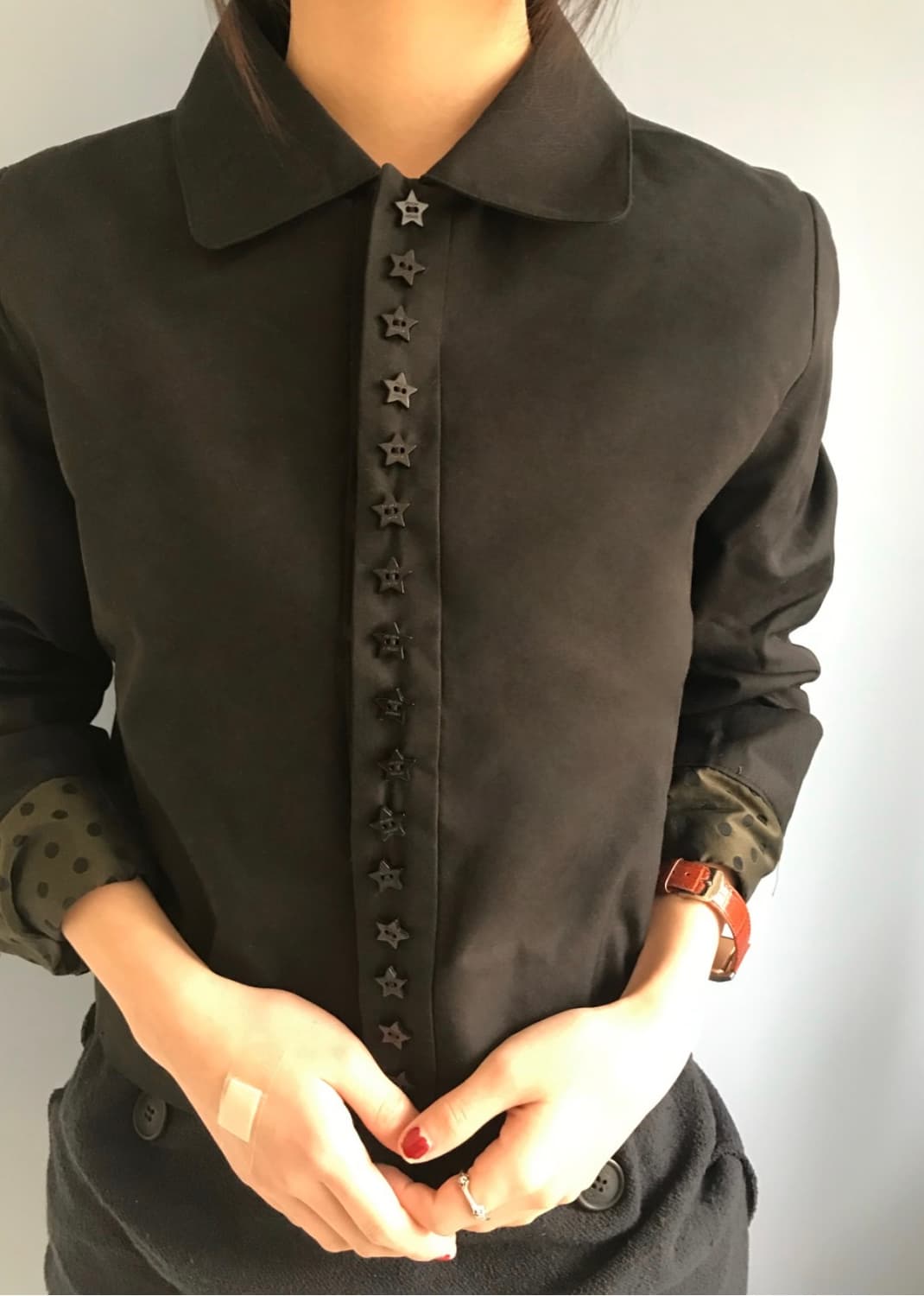 오스하이 자켓 Stars Shirt Jacket Black 상품이미지2