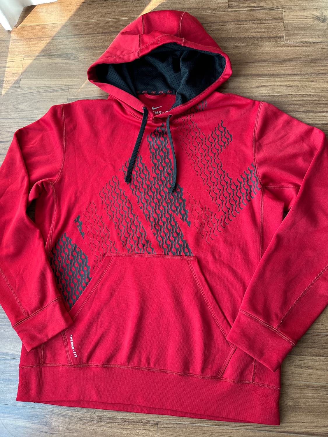 나이키 써마핏 기능성 후드티 레드 M 상품이미지3