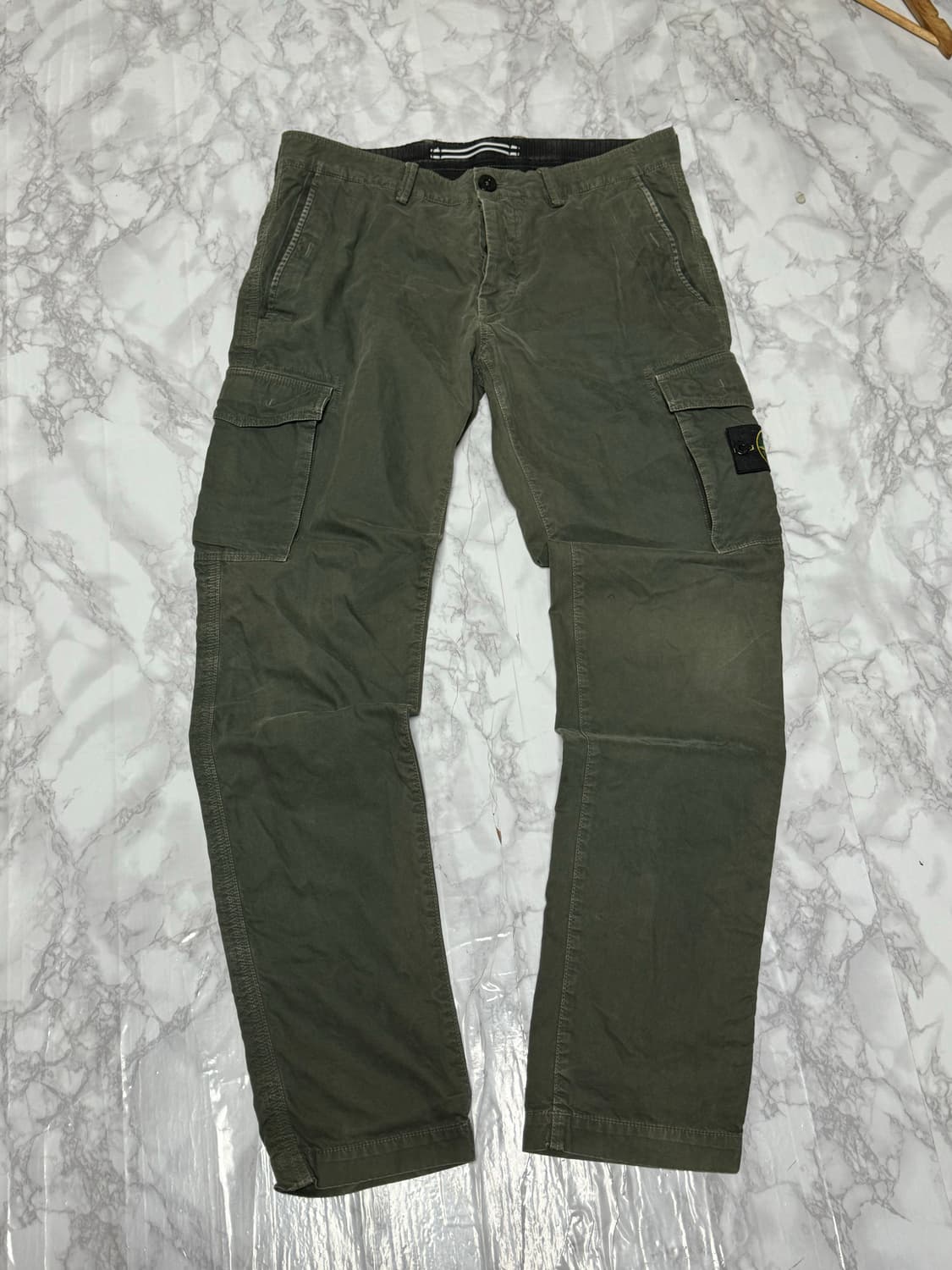 스톤아일랜드 카고 카키 바지 상품이미지4