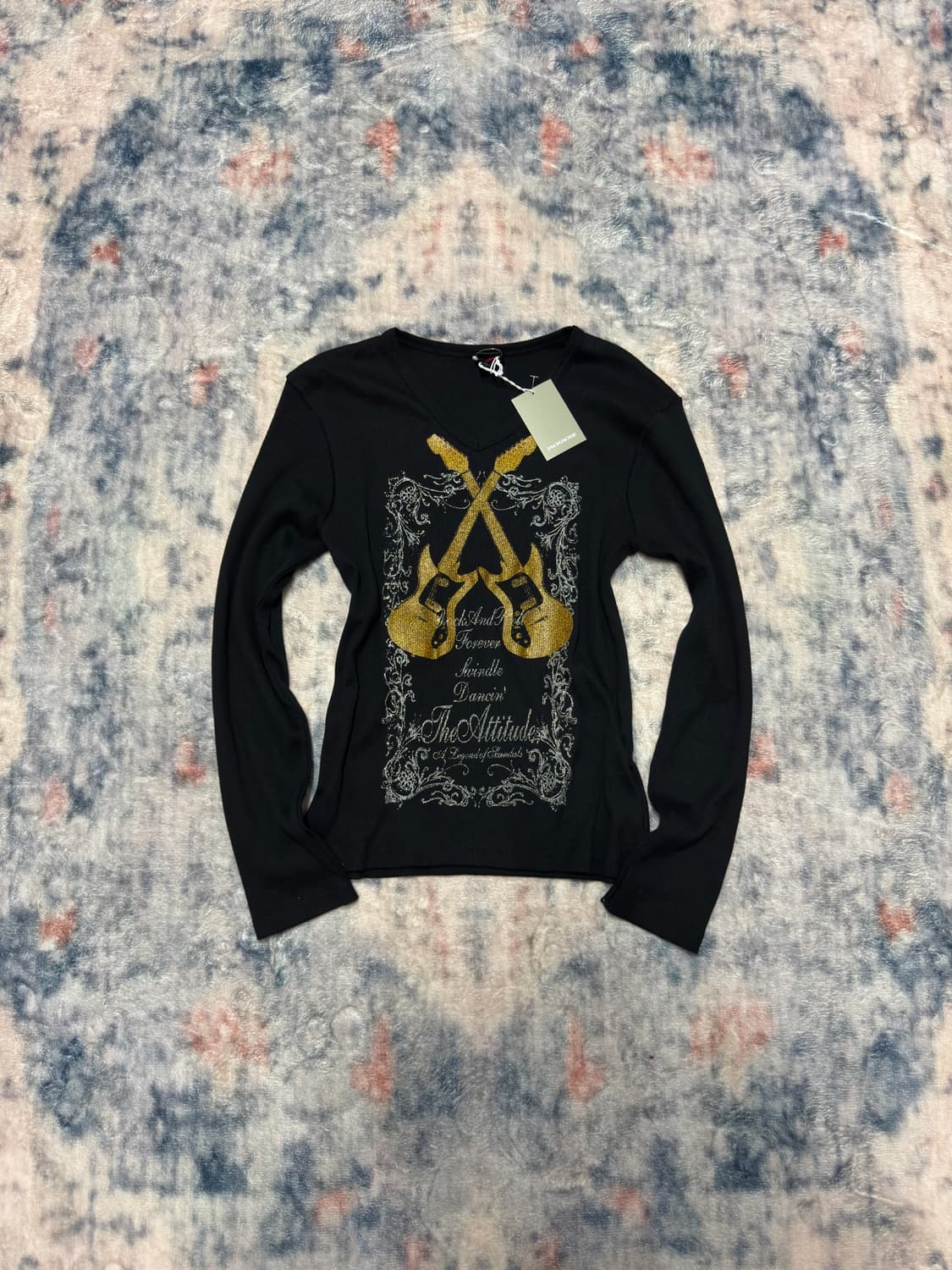 Jack rose rock mood ribbed cut sew 상품이미지2