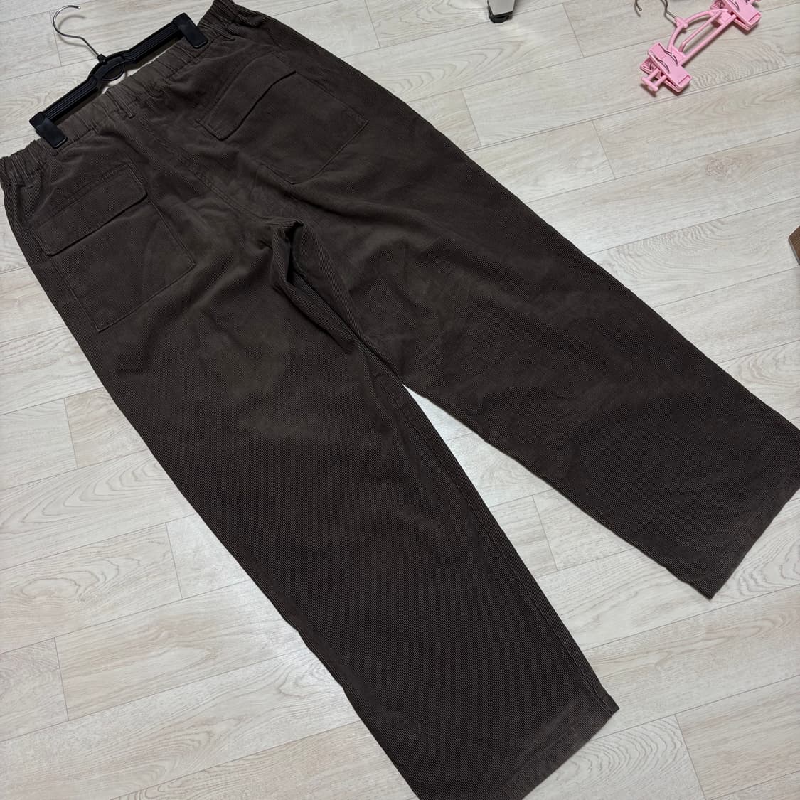 유니클로u 코듀로이유틸리티팬츠 브라운 L사이즈 상품이미지3