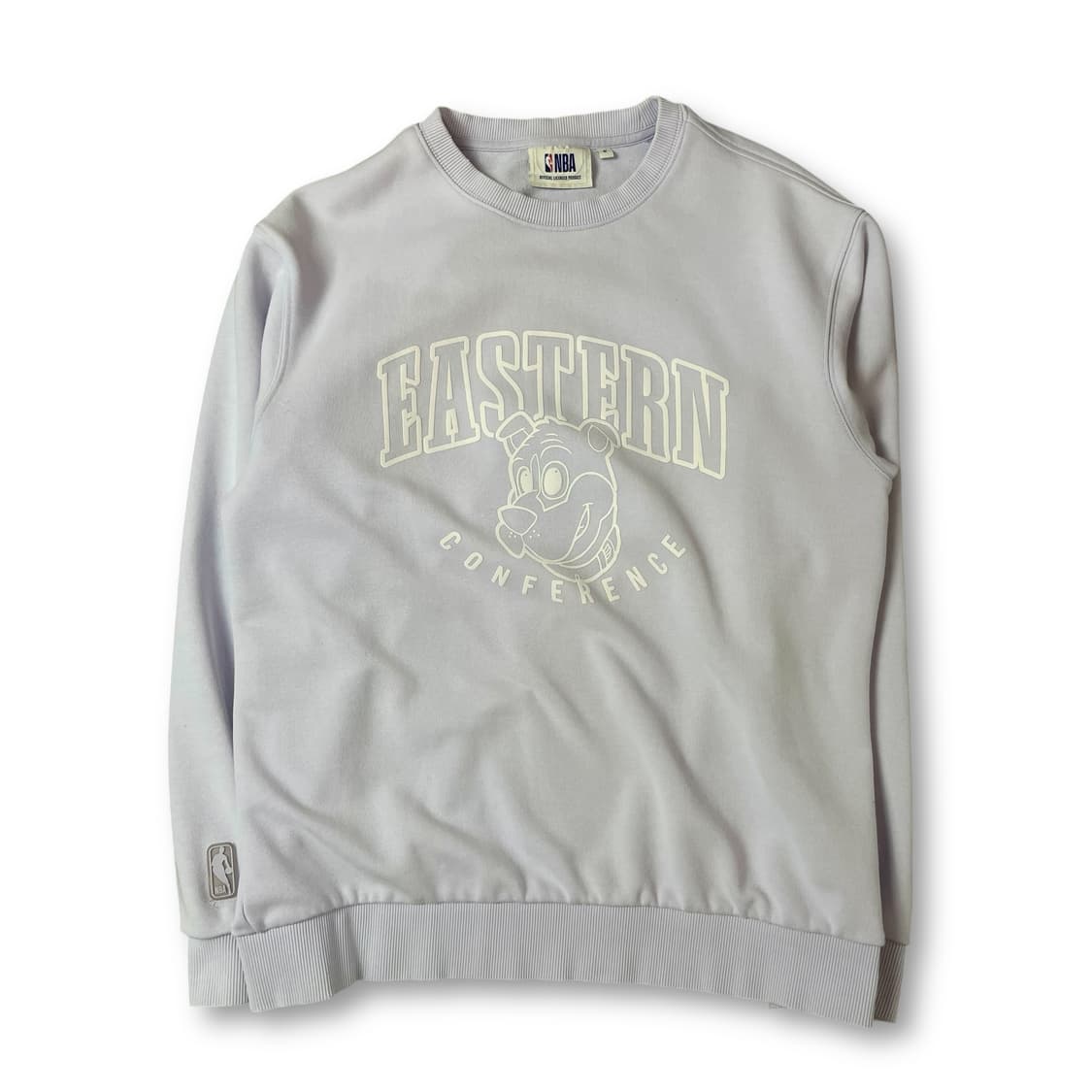 NBA 연보라 도그 프린팅 맨투맨 S 상품이미지1