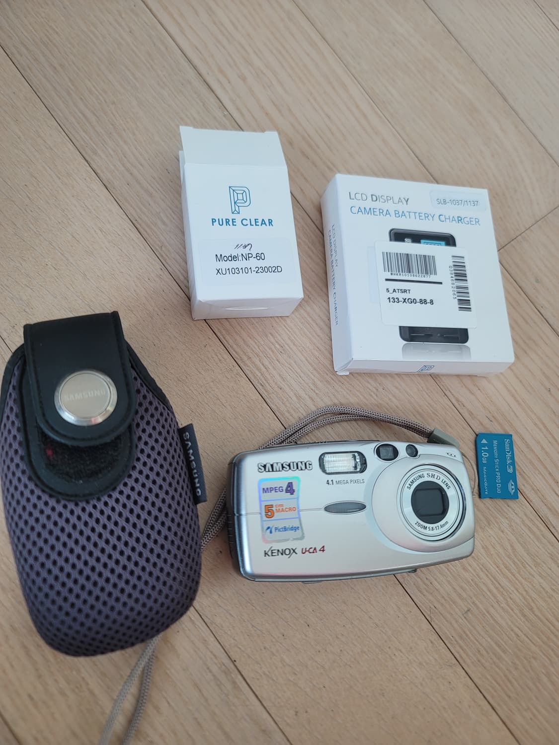 삼성 케녹스 U-CA4 디카 빈티지 감성 디지털 카메라+메모리스틱 1기가 상품이미지1