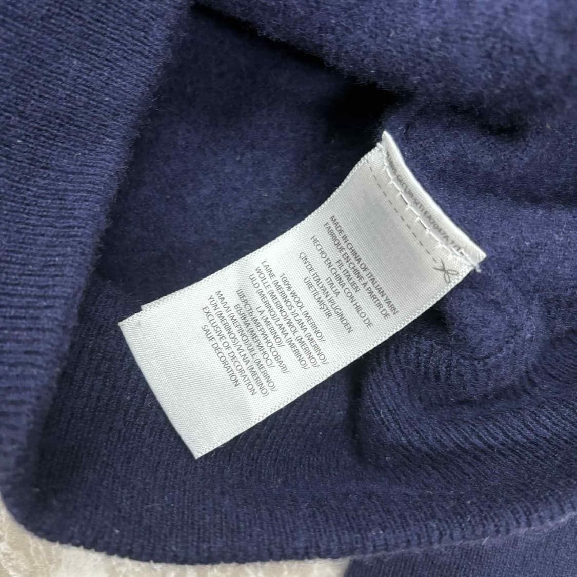 폴로 랄프로렌 신형 메리노 울100% 네이비 걸즈 집업 져지(S) 상품이미지6