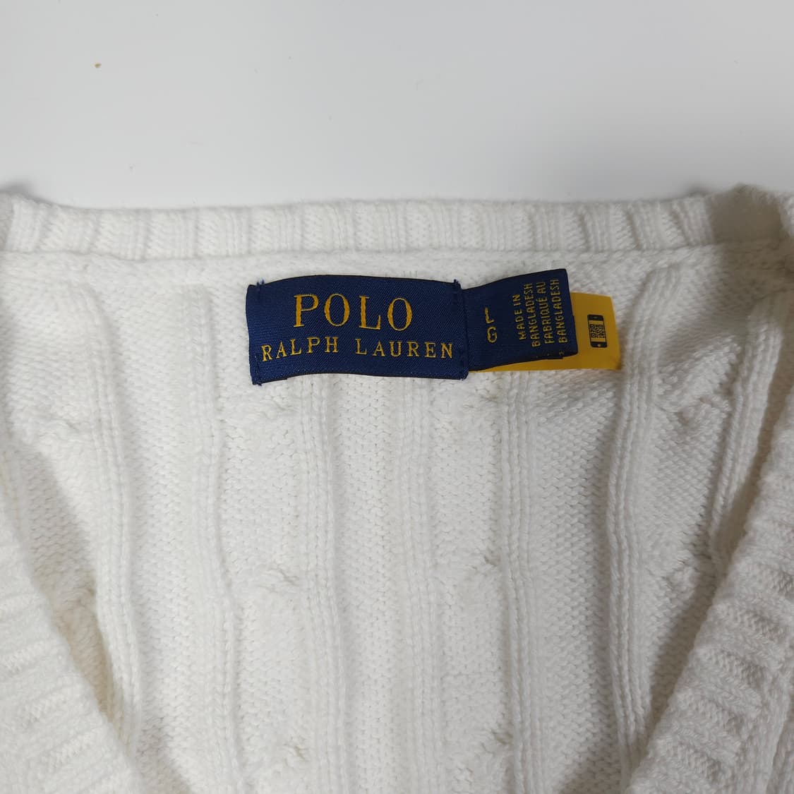 폴로 랄프로렌 화이트 케이블 니트 상품이미지3