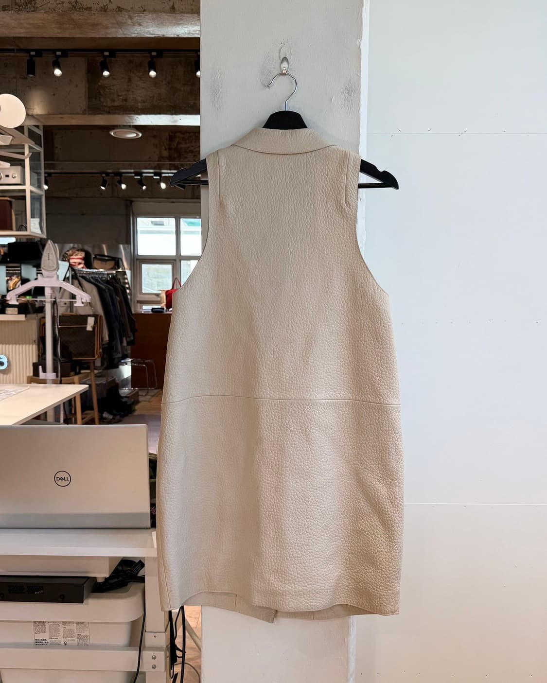 마르니 베이지 쉽스킨 슬리브리스 자켓 상품이미지7