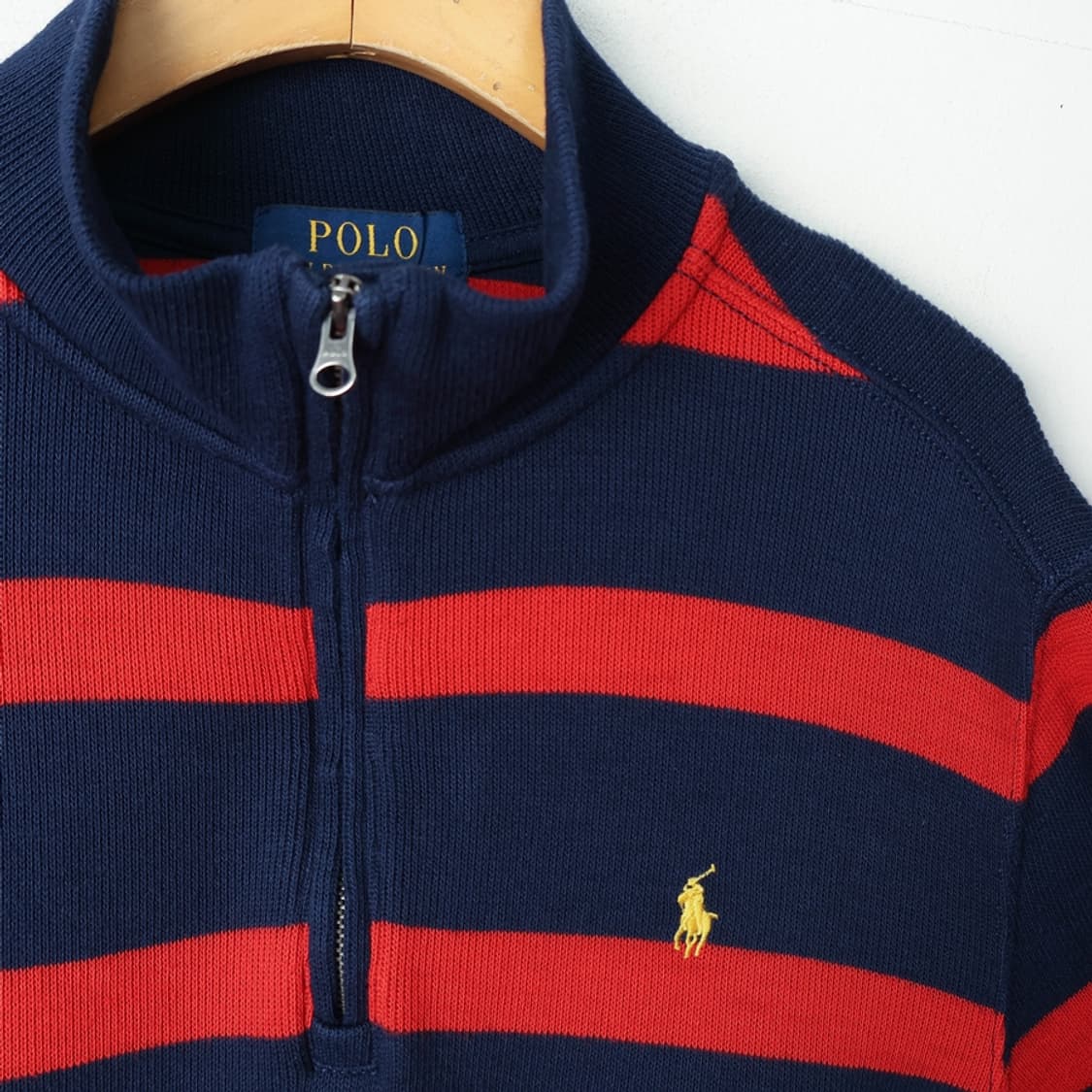 15/폴로 키즈 코튼 스트라이프 반집업 티셔츠 상품이미지3