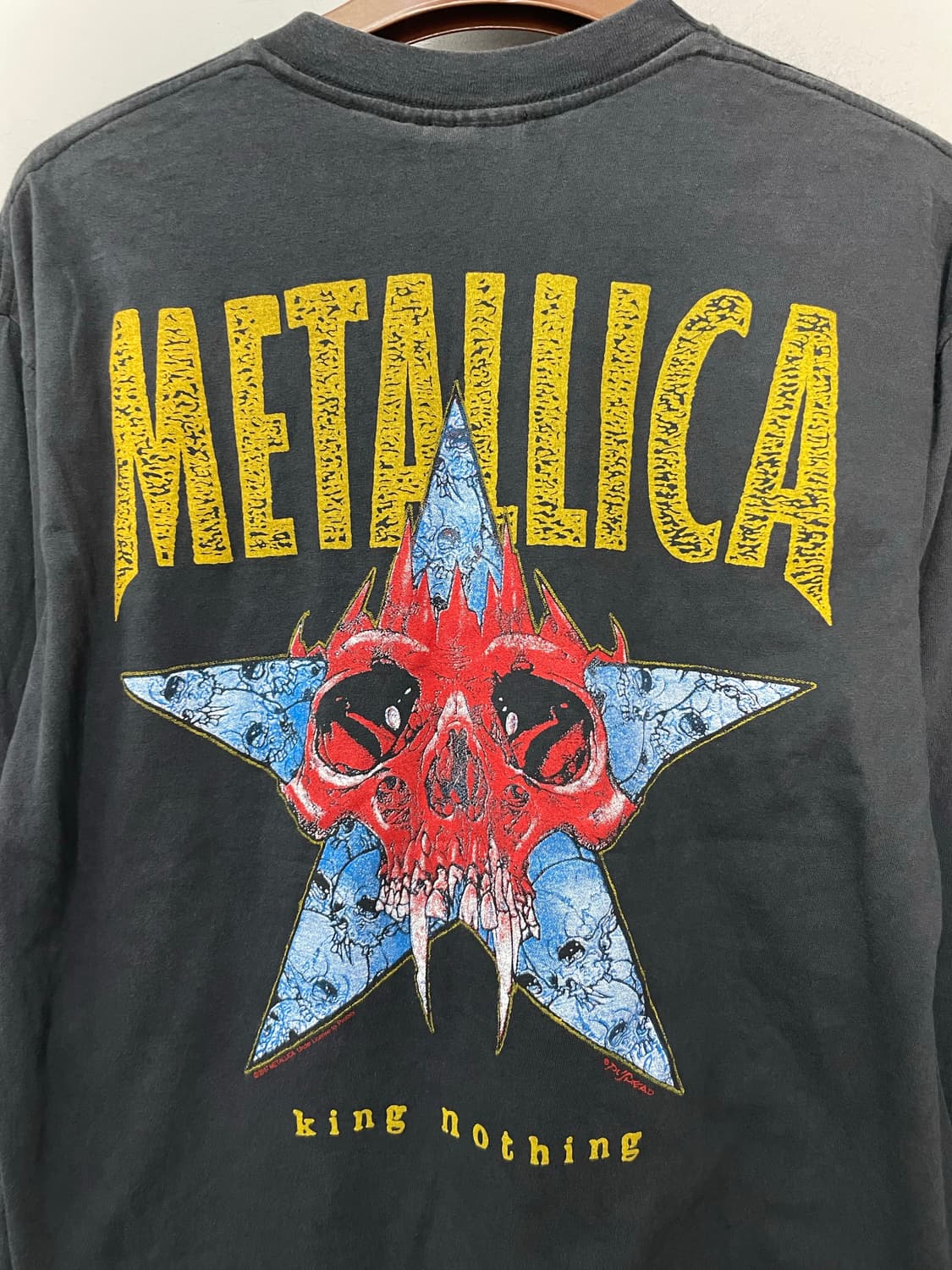 빈티지 메탈리카 King Nothing 아트워크 롱슬리브 H2544 상품이미지5