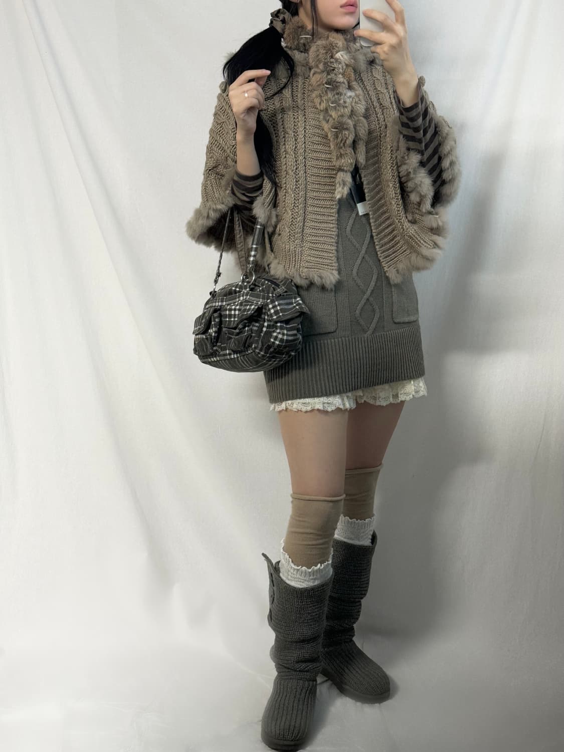 (미사용)  퍼 머플러 상품이미지5