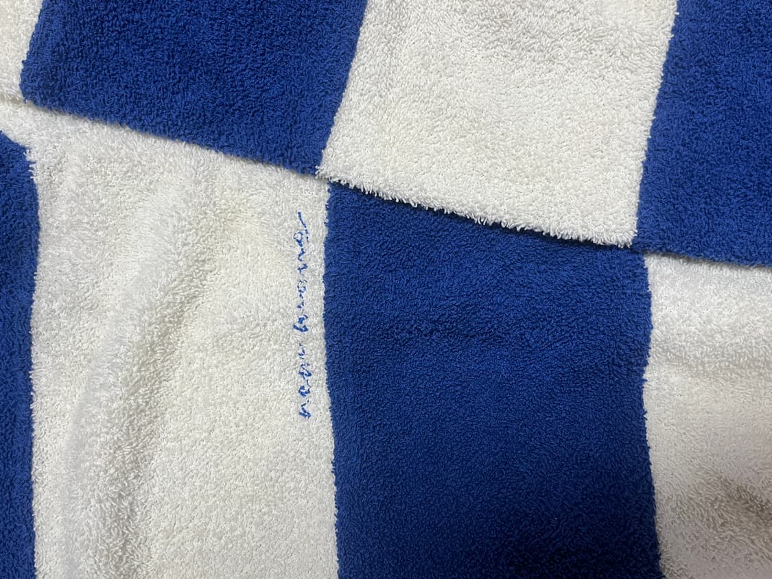 타임옴므 스트라이프 테리니트 100사이즈 팝니다. 상품이미지3