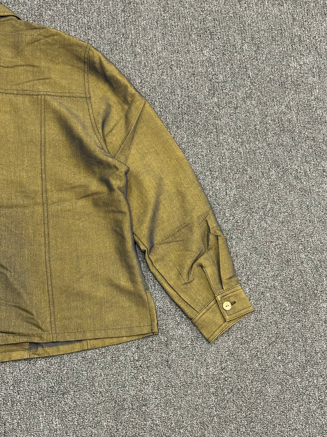 OS)Japanese vintage 여성 올리브 셔츠 자켓 상품이미지5