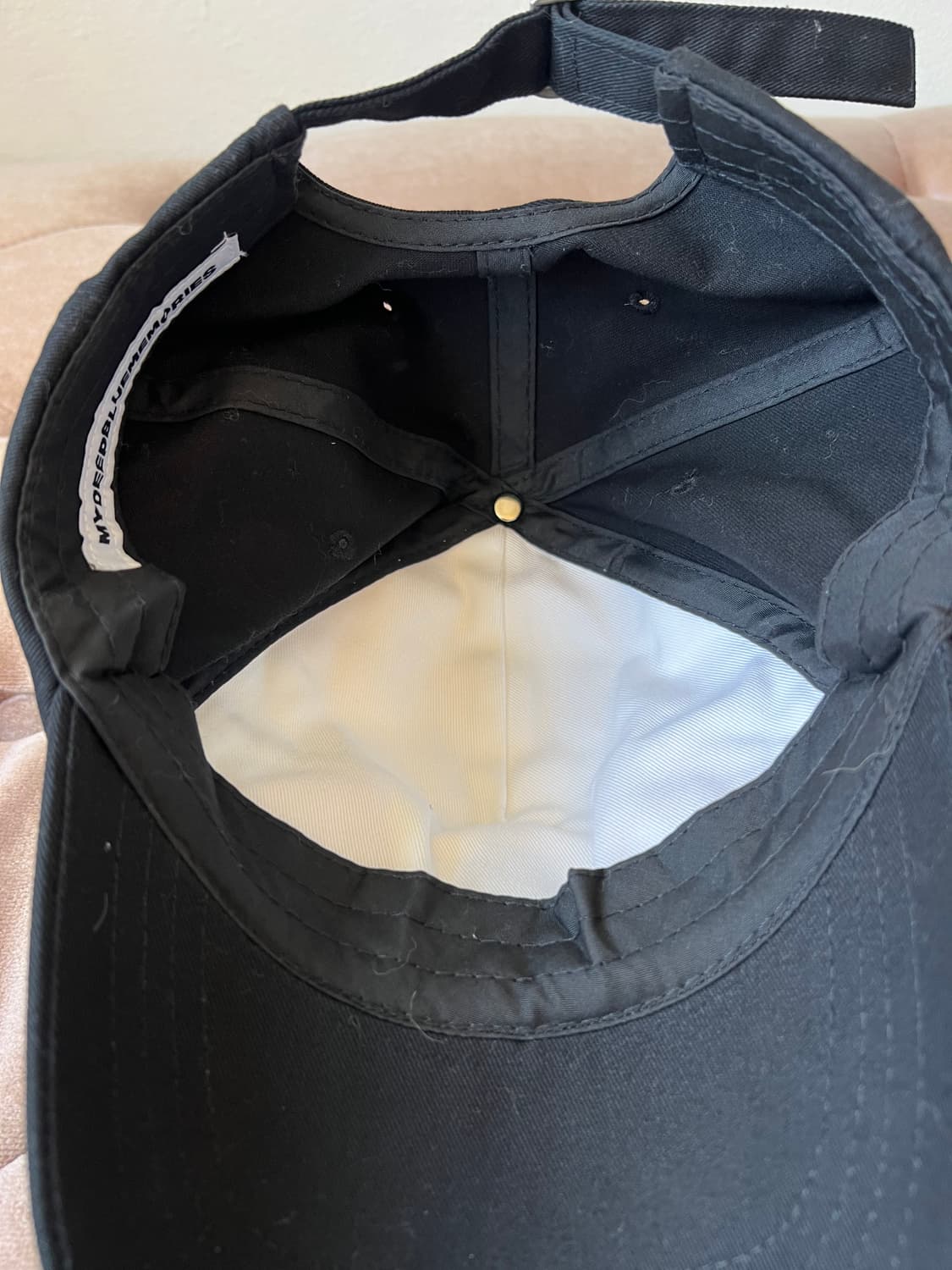 마이딥블루메모리즈 블랙 캡모자 볼캡 상품이미지5