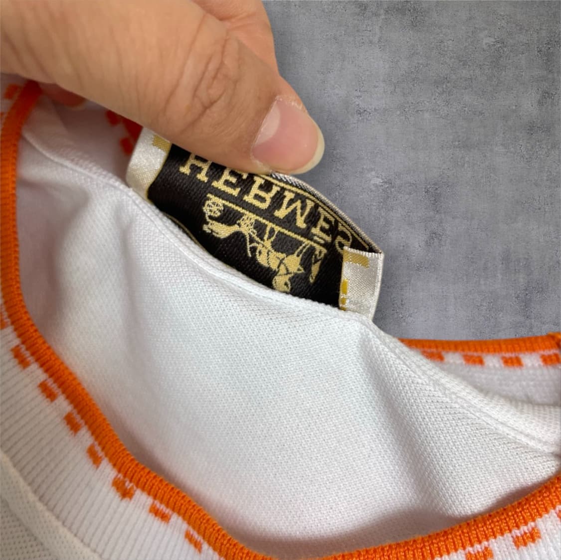 에르메스 Hermes 화이트 포켓 반팔 티셔츠  상품이미지3