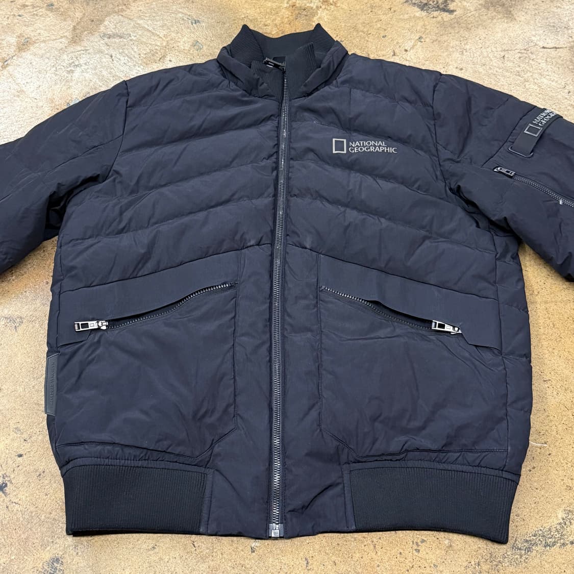 [정품/M] 내셔널지오그래픽 블랙 패딩 점퍼 b18 상품이미지3