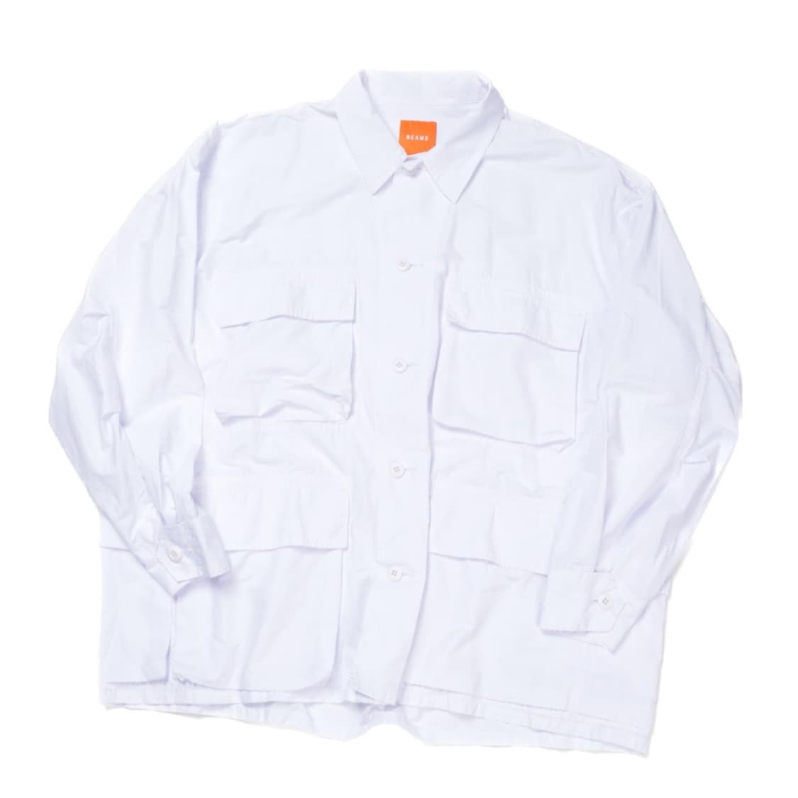 빔즈 멀티포켓 화이트 셔츠 자켓   상품이미지1