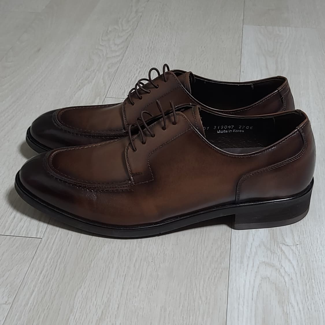 270 ) 새상품 텐디 남성 소가죽 Y팁 더비슈즈 상품이미지3