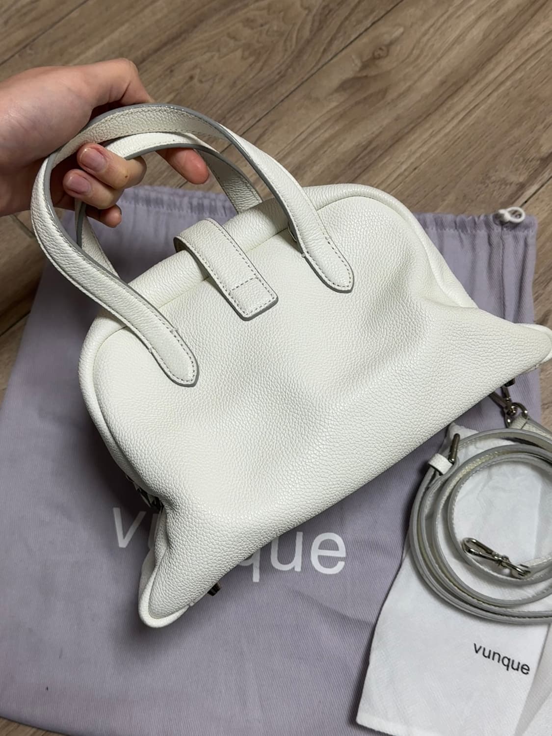 분크 토크 토트백 화이트 스몰 상품이미지4