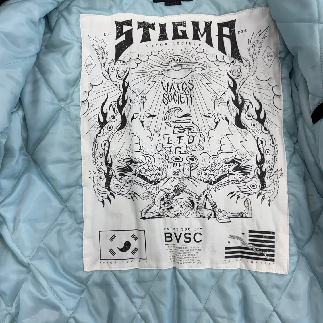 (XL)스티그마 Stigma 벨루어 드래곤 스카잔 자켓 상품이미지4