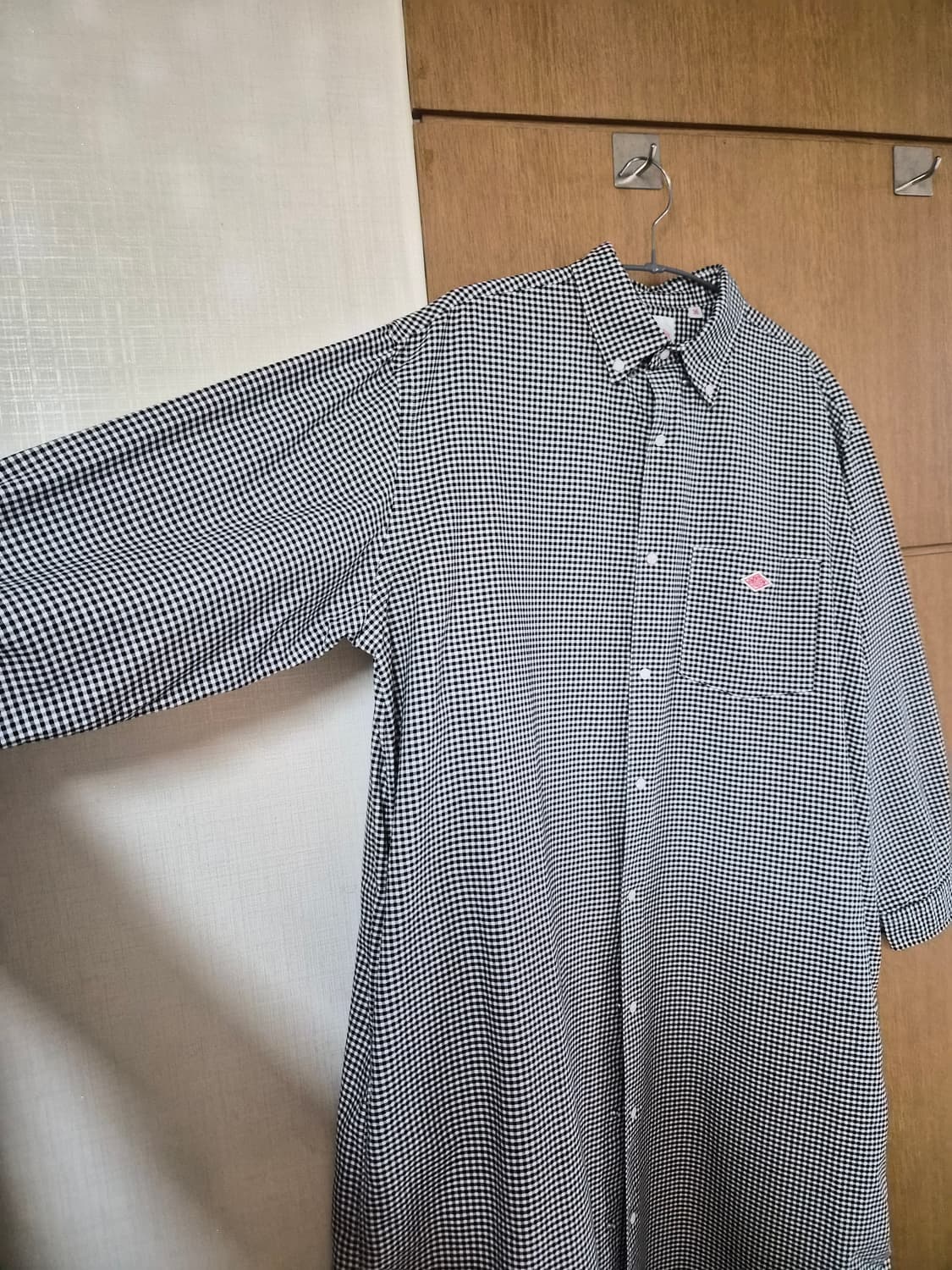 단톤 버튼다운 쿨맥스 셔츠원피스 상품이미지2