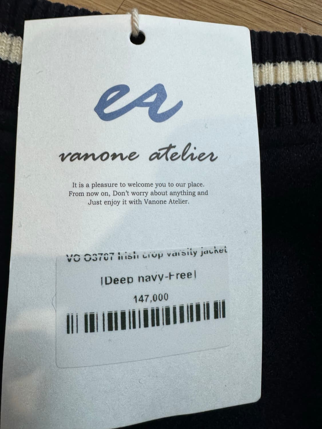 새상품 반원아뜰리에 울 바시티 자켓 상품이미지6