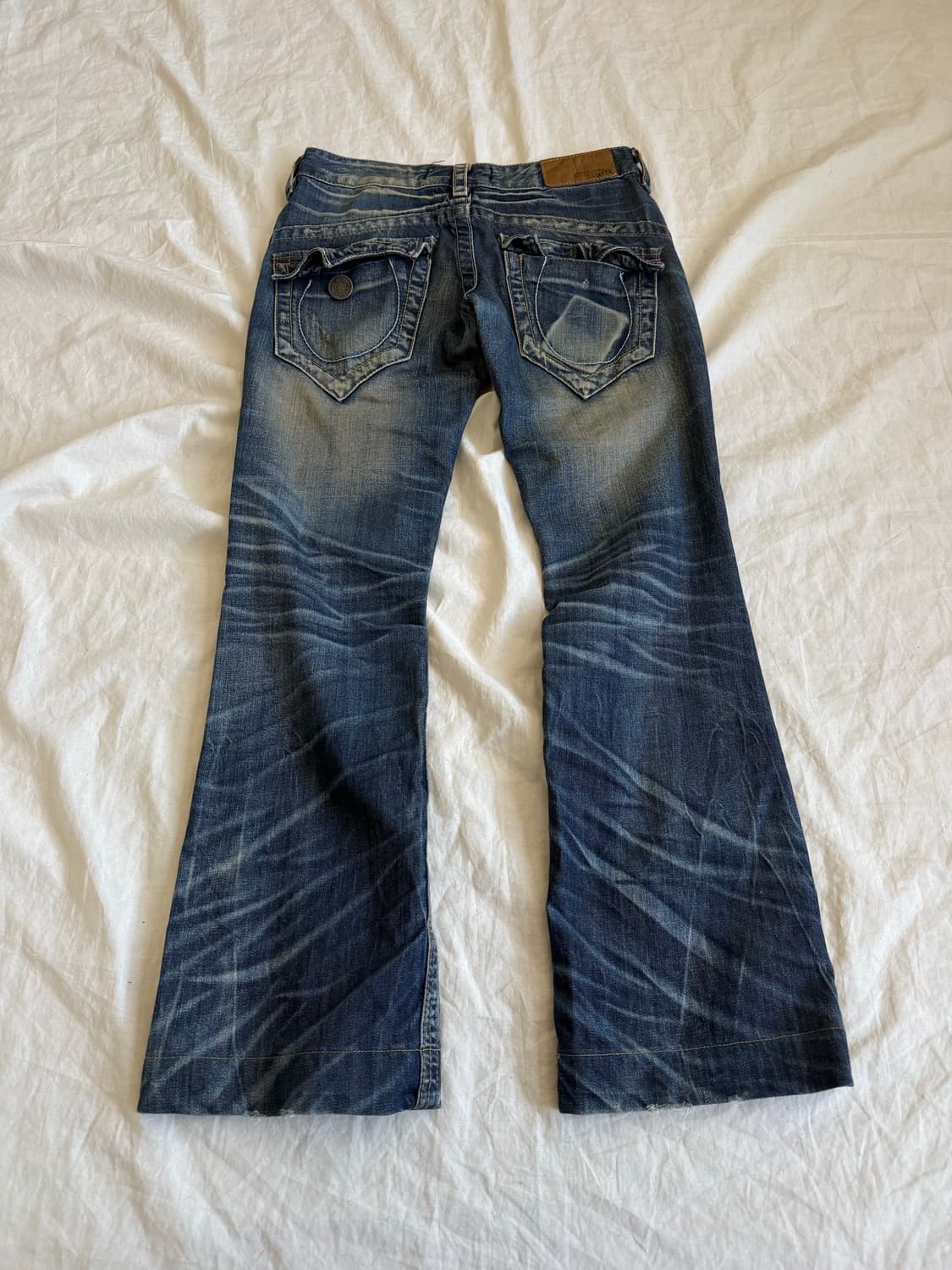 Y2k 로우라이즈 세미 부츠컷 데님팬츠 상품이미지5