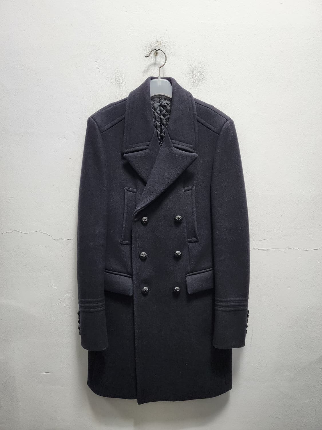 시스템 울 캐시미어 더블 브레스티드 코트 100 상품이미지1