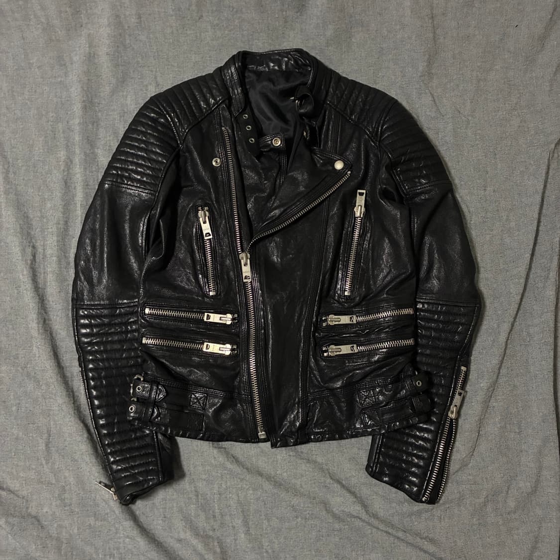 이태리 램스킨 라이더 자켓 상품이미지8