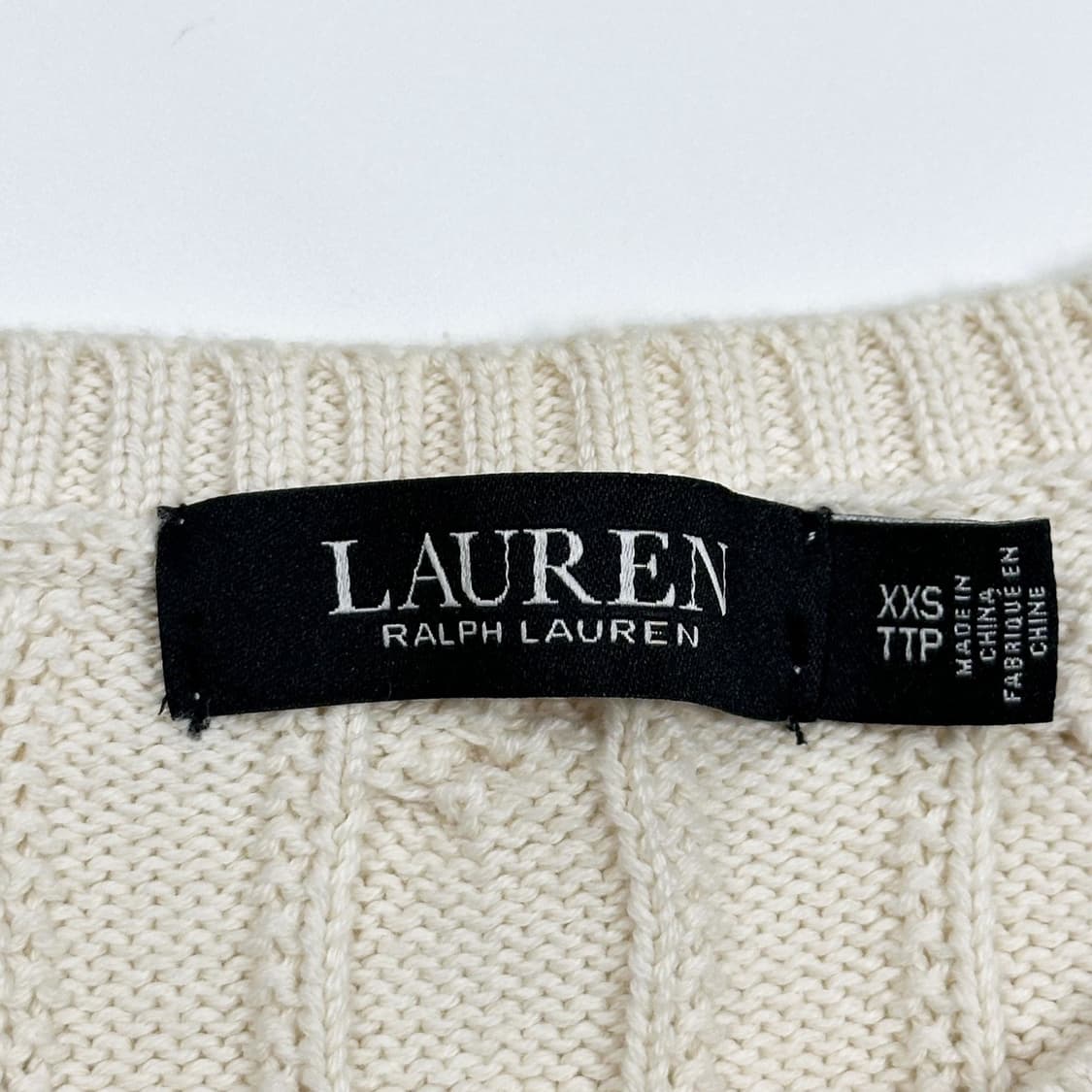 폴로 랄프로렌 RL 아이보리 케이블 니트 (XXS 여성추천) 상품이미지5